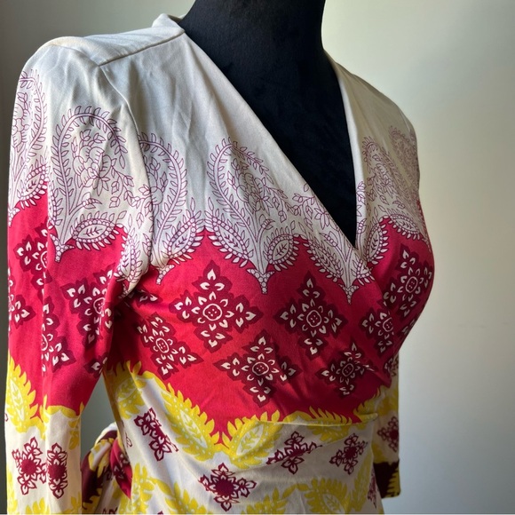 NWT Diane von Furstenberg print silk jersey wrap dress - Picture 13 of 13